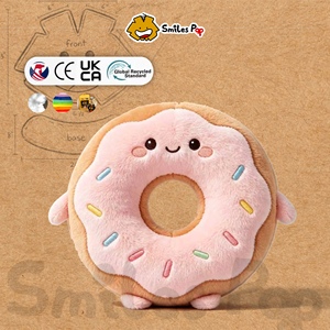 Peluche de Donut Rosa Personalizado con Chispas |   Peluche Súper Suave |   Certificado CE UKCA |   Mascota de Marca Personalizable en Forma de Postre | - Product Image 1