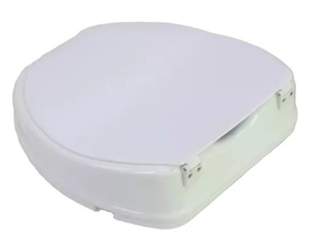 SUNCARE Asiento de inodoro elevado de plástico de 2 "con tapa <span class=keywords><strong>para</strong></span> personas con discapacidad - Product Image 3