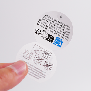 Hai mặt không thấm nước và bền tái sử dụng Stickers bao bì nhãn cho keo loại bỏ in ấn thiết kế mã vạch - Product Image 2