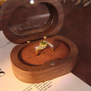 Anillo de Dedo Ajustable de Plata 925 Chapado en Oro con Piedras Naturales en Forma de Pera de 4*6mm, Antideslustre, Joyería para Fiestas - Product Image 4