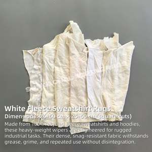 Trapos de Felpa Blancos Industriales de Algodón Puro: Solución Económica para Limpieza a Granel en Talleres Industriales - Product Image 2
