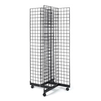 Présentoir de filature avec fil métallique, en acier inoxydable, grille rotative pour produits de suspension