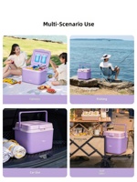 Glacière portable PRIMITIVE, boîte isotherme pour le camping, les pique-niques, la plage, la pêche, la conservation des aliments et des boissons au frais