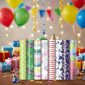 กระดาษห่อของขวัญโซวี 5 ม. x 70 ซม. แพ็ค 50 ชิ้น อุปกรณ์จัดงานปาร์ตี้ - Product Image 3