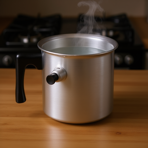 Olla de Baño María de Aluminio de 1 L y 13 cm con Boquilla para Hervir a Doble Vapor - Product Image 3