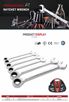 8-Piece dayanıklı CRV çelik cırcır DIY meraklıları için ingiliz anahtarı takımı özelleştirilebilir OEM anahtarı