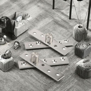 Charnière de porte en acier inoxydable à 180 degrés LONGTERM, design moderne, charnière pivotante à double roulement pour portes en bois, joints pivotants invisibles 2mm, installation facile - Product Image 3