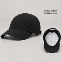 Casquette de baseball noire sans marque à visière courbée pour l'extérieur, fournisseur en gros de produits promotionnels pour équipes à marque privée