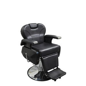 Sillón de Barbería Profesional Personalizable al por Mayor, de Lujo, Reclinable, de Cuero PU, Diseño Tradicional, para Uso Comercial, con Función de Masaje - Product Image 1