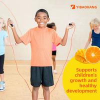 Multivitamines et minéraux liquides pour enfants, personnalisés en usine, saveur naturelle d'orange et de mangue, favorise la croissance des enfants