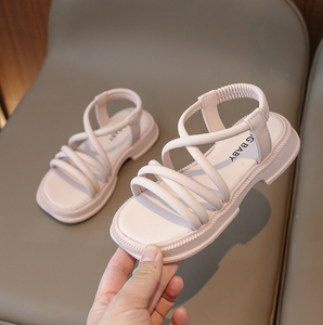 Sandales pour filles, sandales de plage à semelles souples et à brides croisées - Product Image 3