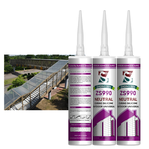 Scellant structurel en silicone de 300 ml, excellente résistance aux UV, adhésif pour le jointement des murs-rideaux et des vitrages structurels - Product Image 1