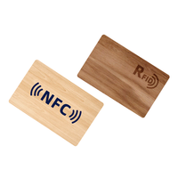 Carte de visite NFC en bois de chêne écologique, puce F08 13,56 MHz, étanche, contrôle d'accès, clé d'hôtel, système de serrure de porte intelligente
