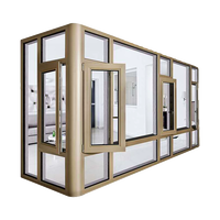 Ventanas de Aluminio con Aislamiento Acústico Integrado, Puertas y Ventanas de Aluminio, Sistema de Ventanas Corredizas de Aluminio
