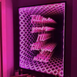 Espejo Triangular <span class=keywords><strong>Infinito</strong></span> Moderno y Económico de Venta Directa de Fábrica, Decoración de Pared con Cambio de Color LED, Diseño Geométrico RGB con Efecto de Túnel 3D - Product Image 3