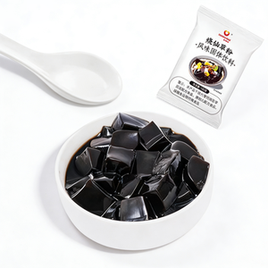 Poudre de gelée d'herbe noire (arôme solide) Poudre de gelée d'herbe Bon prix de vente - Ingrédient de qualité commerciale pour les boissons à bulles et les desserts - Product Image 1