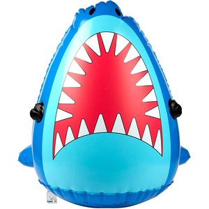 Rociador de agua inflable con forma de cabeza de tiburón de 50 cm, juguete de PVC para jugar al aire libre en el jardín y el parque. - Product Image 5