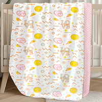 Manta de Bebé de Doble Capa de Felpa Personalizada al por Mayor, Manta de Unicornio con Puntos de Minky para Niños, Manta de Bebé con Puntos en Relieve