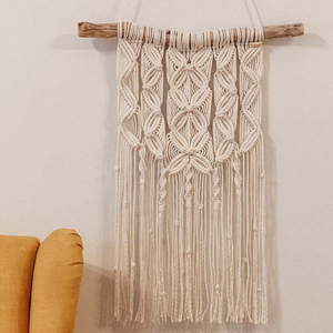 Ornement Boho naturel en macramé, <span class=keywords><strong>tapisserie</strong></span> murale colorée, faite à la main, pour décoration <span class=keywords><strong>de</strong></span> maison - Product Image 3