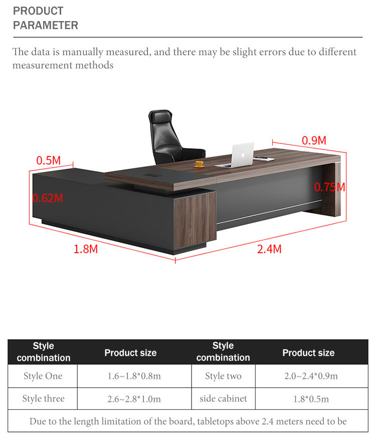 โต๊ะเจ้านาย (160*80*75ซม.)