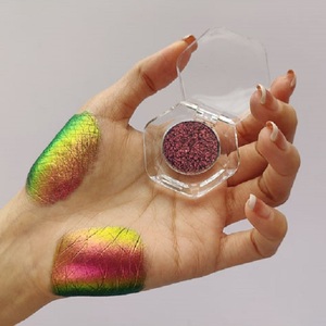 Tắc Kè Hoa sắc tố Vegan <span class=keywords><strong>Eye</strong></span> <span class=keywords><strong>Shadow</strong></span> 12 màu sắc tùy chỉnh không có logo cao sắc tố đa Chrome Eyeshadow - Product Image 1