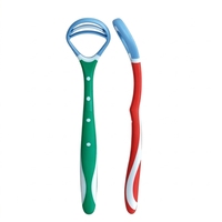 Brosse à Langue Triple Couleur avec Manche Antidérapant – Nettoyant Buccal pour une Haleine Fraîche – Grattoir à Langue