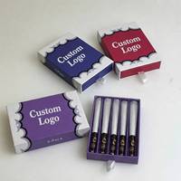 Boîte à tiroir coulissant multi-tailles pour 5 cônes en papier roulés personnalisés, 109 mm, pour boutique, emballage de cônes pré-roulés avec cordon de serrage
