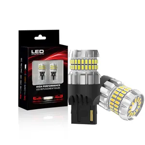 7440 7443 SMD volta única luz 10v a 18v back up luz 1156 7443 1157 850lm lâmpada led 8w t15 t10 lâmpada para carro