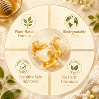Lessives en dosettes jetables écologiques Jasmine longue durée 3-en-1 blanchissantes – Usine OEM Chine