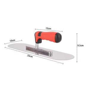 Spatola Ovale in Acciaio Inox Dingyue, Grado Industriale, 10 Pollici, Coltello Dentato per Stucco, Frattazzo per <span class=keywords><strong>Rendering</strong></span>, Utensili per Calcestruzzo - Product Image 4