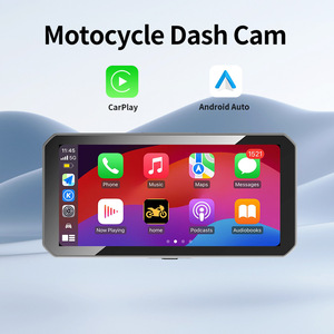 Navegador GPS portátil <span class=keywords><strong>para</strong></span> motocicleta con <span class=keywords><strong>pantalla</strong></span> táctil IPS <span class=keywords><strong>de</strong></span> 5 pulgadas, CarPlay inalámbrico, <span class=keywords><strong>Android</strong></span> Auto, doble lente, cámara <span class=keywords><strong>de</strong></span> visión trasera y grabadora <span class=keywords><strong>de</strong></span> conducción. - Product Image 6