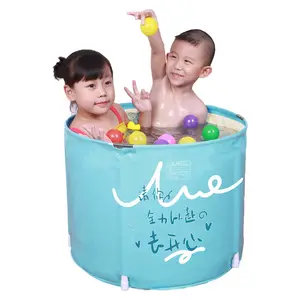badewanne eimer kinder Suppliers-Three Layers 0.35mm PVC EPE Printed Pvc Tubs Kids Bath Bucket Swimming Pool For Kids