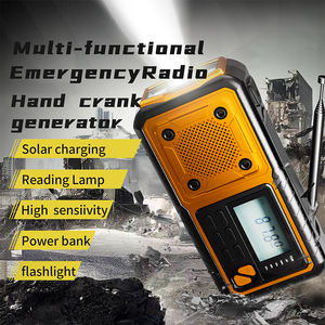 4000mAh <span class=keywords><strong>Portable</strong></span> manivelle solaire Radio lampe de poche SOS téléphone chargeur Kit d'urgence <span class=keywords><strong>Dynamo</strong></span> charge <span class=keywords><strong>pour</strong></span> la survie en cas de catastrophe en plein air - Product Image 2