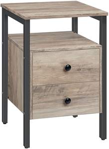 Wholesale Luxury Home Office Hospital School Workshop Bedside <strong>Nightstand</strong> <strong>Mirrored</strong> Industrial Side End Table with Drawer - Product Image 2