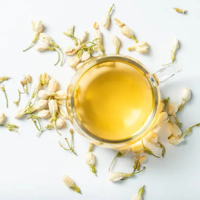 Authentic Strong Natural Aroma Organic Fujian Fuding Jasmine Tea With Guangxi Hengxian Jasmine Flowers Bulk Loose Leaves