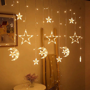 Luces <span class=keywords><strong>LED</strong></span> de Estrella Impermeables, Guirnalda de Colores Navideños para Decoración de Exteriores, Bodas y Jardines - Product Image 5