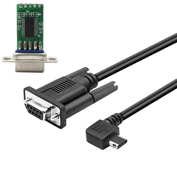 USB to Serial Adapter 2M Mini-12Pin USB to RS232 DB9 Male Female Cable for Various Devices Braid Shielding USB Mini-12Pin Port
