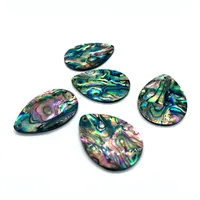 Pendentif en acrylique en forme de coquille d'ormeau naturelle, fabrication de bijoux, boucles d'oreilles, collier, forme de goutte d'eau, breloques, accessoires