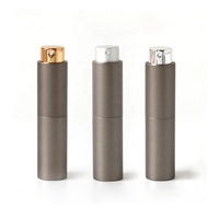 E-best — bouteille de parfum rechargeable 8ml, portable, vaporisateur argent, de luxe, pour voyage en plein air, mini bouteille de parfum