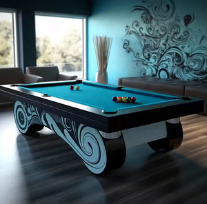 Tables de billard modernes et classiques les plus récentes en usine Tables de billard en ardoise 7FT 8FT 9FT Accessoires gratuits de qualité de tournoi pour bar - Product Image 4