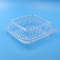 Boîte à gâteau transparente jetable Zhongyi BOPS, emballage alimentaire, impression UV, commande personnalisée acceptée pour sushis, salades, biscuits