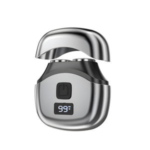 Rasoir Électrique Portable de Voyage Rechargeable USB IPX5 à Double Lame Rotative, Lavable, à Fixation Magnétique, pour Hôtel et Usage Domestique - Product Image 1