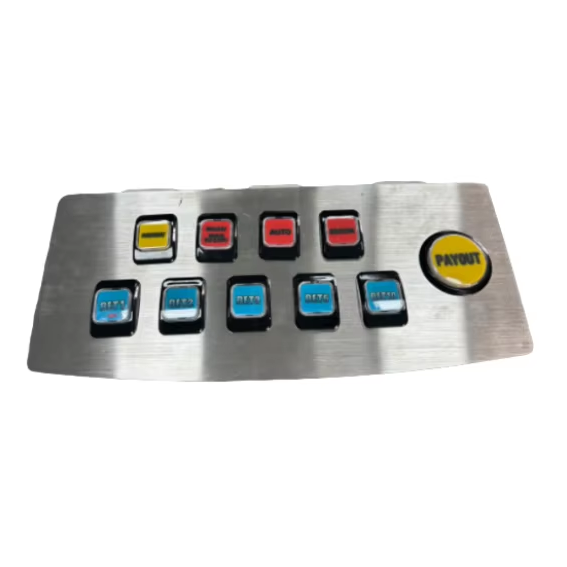 Factory Price Plastic Button Mental Control Panel for Skill Game Machine and Coin Operated Machine