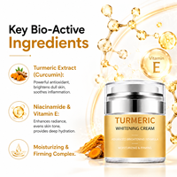 Meilleure crème et lotion cosmétique à base de plantes pour le visage, crème de nuit éclaircissante et anti-taches sombres, crème au curcuma pour le visage
