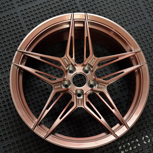 Rines Deportivos de Aleación Forjada Monobloque de 5 Radios, Color Oro Rosa Pulido, Modelo CD-509, Ligeros, de 8-24 Pulgadas, para Autos de Lujo y Alto Rendimiento - Product Image 1