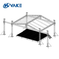 Système de treillis d'éclairage en aluminium certifié TUV 290x290, design portable carré et triangulaire pour scènes DJ et concerts