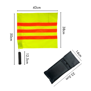 Drapeaux d'arbitre télescopiques pivotants de qualité supérieure pour équipement de terrain de football - Product Image 4
