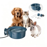 Gamelle chauffante USB en gros pour animaux de compagnie, mangeoire thermique suspendue pour animaux, bain thermique anti-gel pour oiseaux d'intérieur et d'extérieur