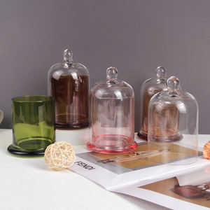 Bocaux à bougies cloche multicolores, dôme en verre de couleur personnalisée, contenants <span class=keywords><strong>pour</strong></span> bougies, <span class=keywords><strong>fabrication</strong></span> de bougies, décoration intérieure, vente en gros et OEM - Product Image 2