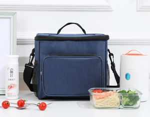 Sac isotherme Huidu à double compartiment en aluminium, sac de transport pour pique-nique, glacière à double étage, capacité 24L pour plats à emporter - Product Image 6